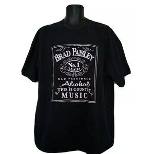 Brad Paisley Old Fashioned Alcohol This Is Country Music T-shirt Size 2XL